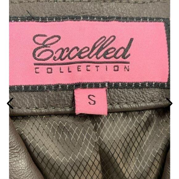 EXCELLED COLLECTION NWT WOMENS SIZE SMALL LEATHER JACKET COAT - Picture 9 of 11